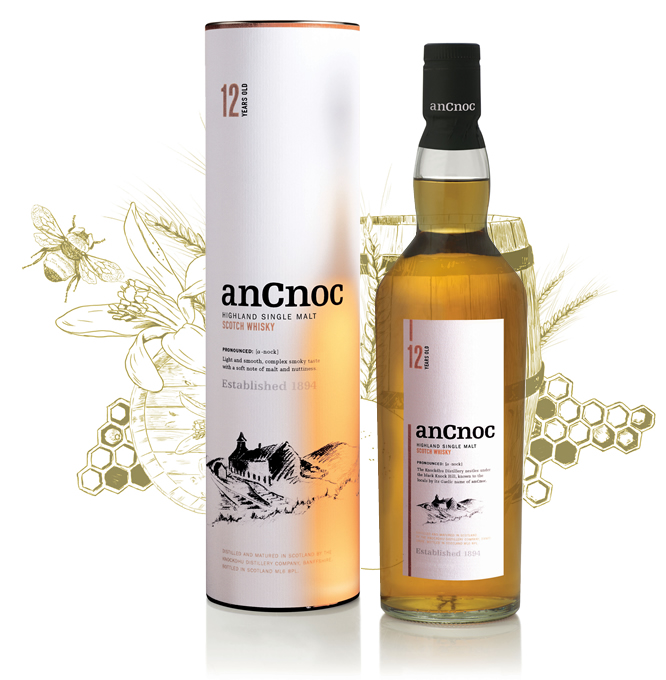 AnCnoc 12 Year Old Single Malt Whisky