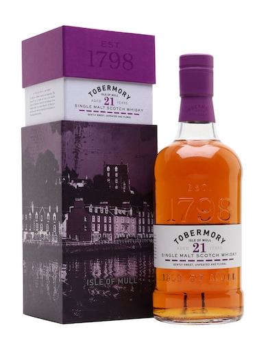 Tobermory 21 Year Old Single Malt Whisky