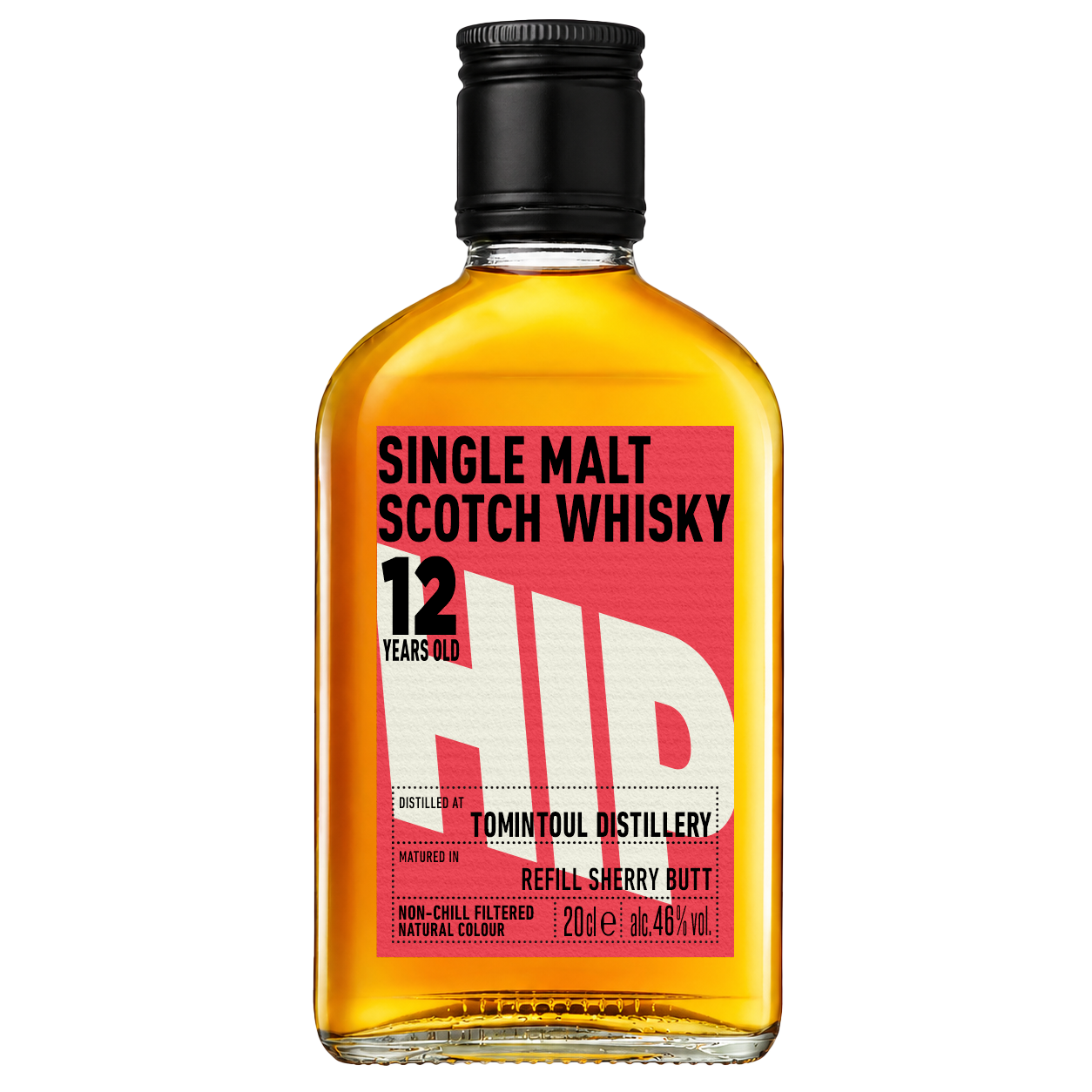 HIP TOMINTOUL 12 YEAR OLD SINGLE MALT SCOTCH WHISKY